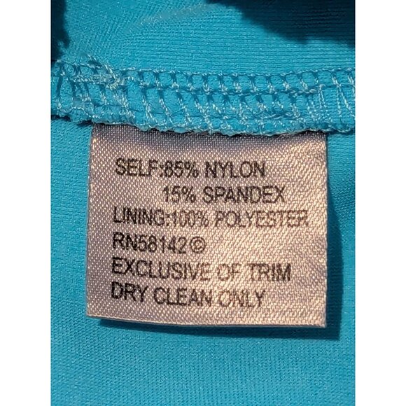 Muse Boston Proper Turquoise Halter Dress Size 12 Prom Wedding NWT-707LP - Picture 9 of 15